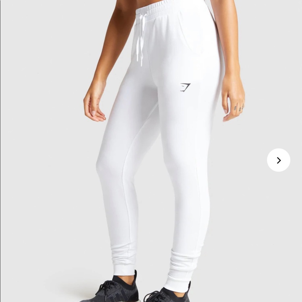SOLD White gymshark joggers S